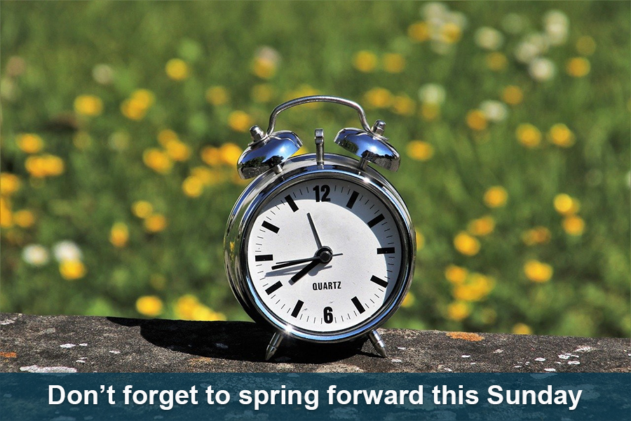 🕐 Don't forget that the clocks go forward at 1am on Sunday 26 March 2023! Looking forward to those lighter and longer evenings ☀️