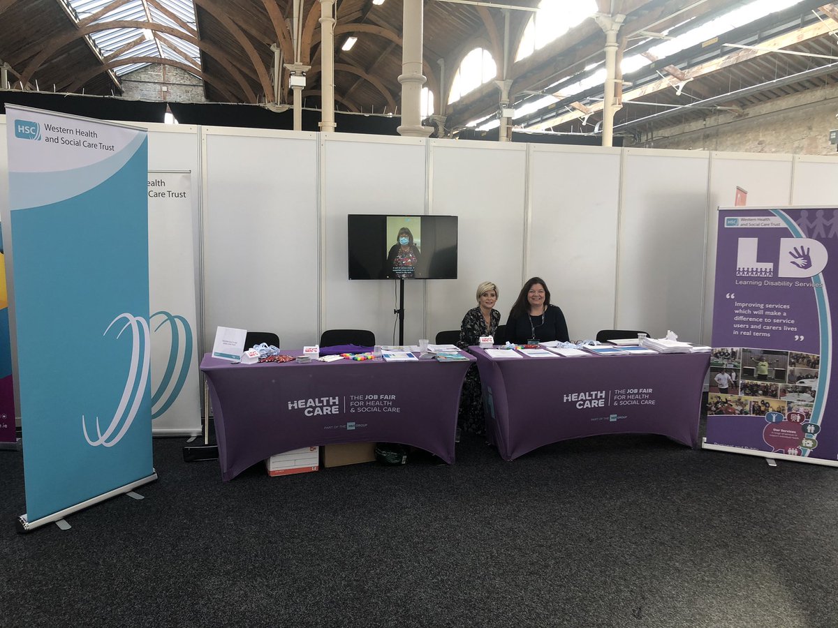 RDS Dublin - healthcare recruitment fair . Hoping to bring some Learning Disability Nurses ,  Consultant psychiatrist & Psychologists to the Western Trust. A Great place to work.  @WesternHSCTrust 
#learningdisabilitynursing