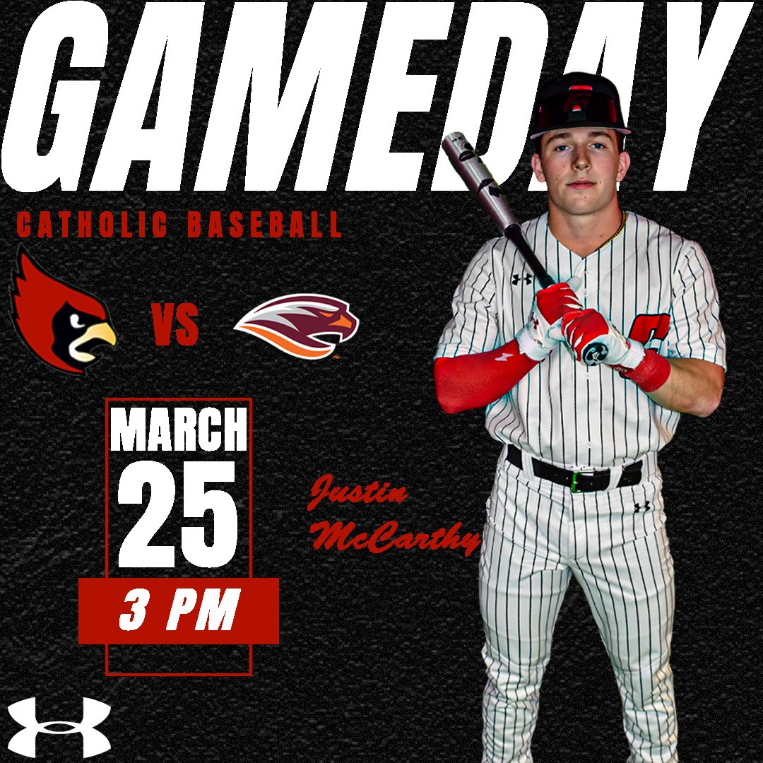 CatholicU_Cards's tweet photo. GAME DAY!

@CatholicU_BSB hosts Susquehanna at 3 pm in its @LandmarkConf season opener!

🆚Susquehanna
📍Washington, D.C. / Talbot Field
📊https://t.co/YWYN8LmweG
📺https://t.co/u9CSDXGKQe

#ThisIsCatholicu #d3baseball https://t.co/MFccrBzzs4