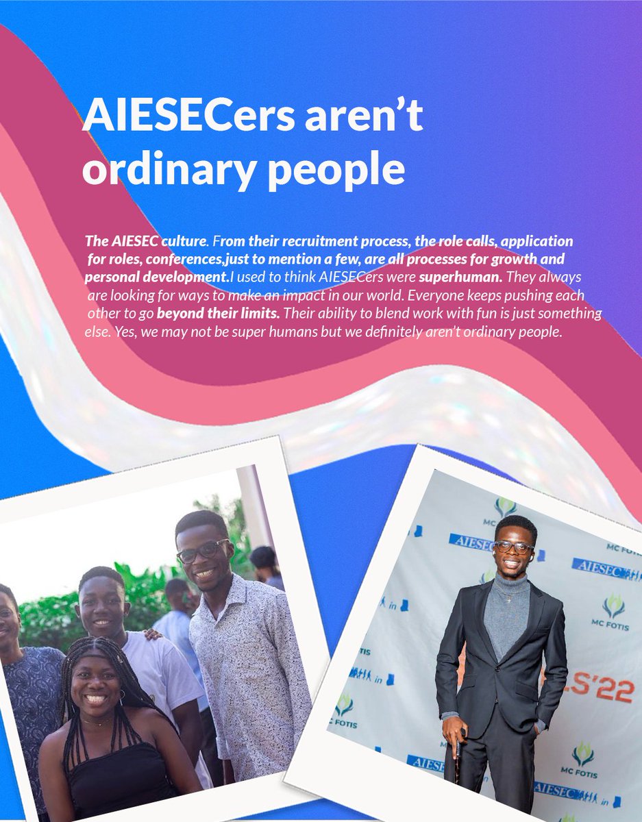 aiesecinghana's tweet photo. Today we share Ekow Hardings journey #withaiesec. What will your journey look like? Develop yourself with AIESEC
Sign up now! Link in Bio
#joinaiesec #developwithaiesec https://t.co/yudnqCN1PO