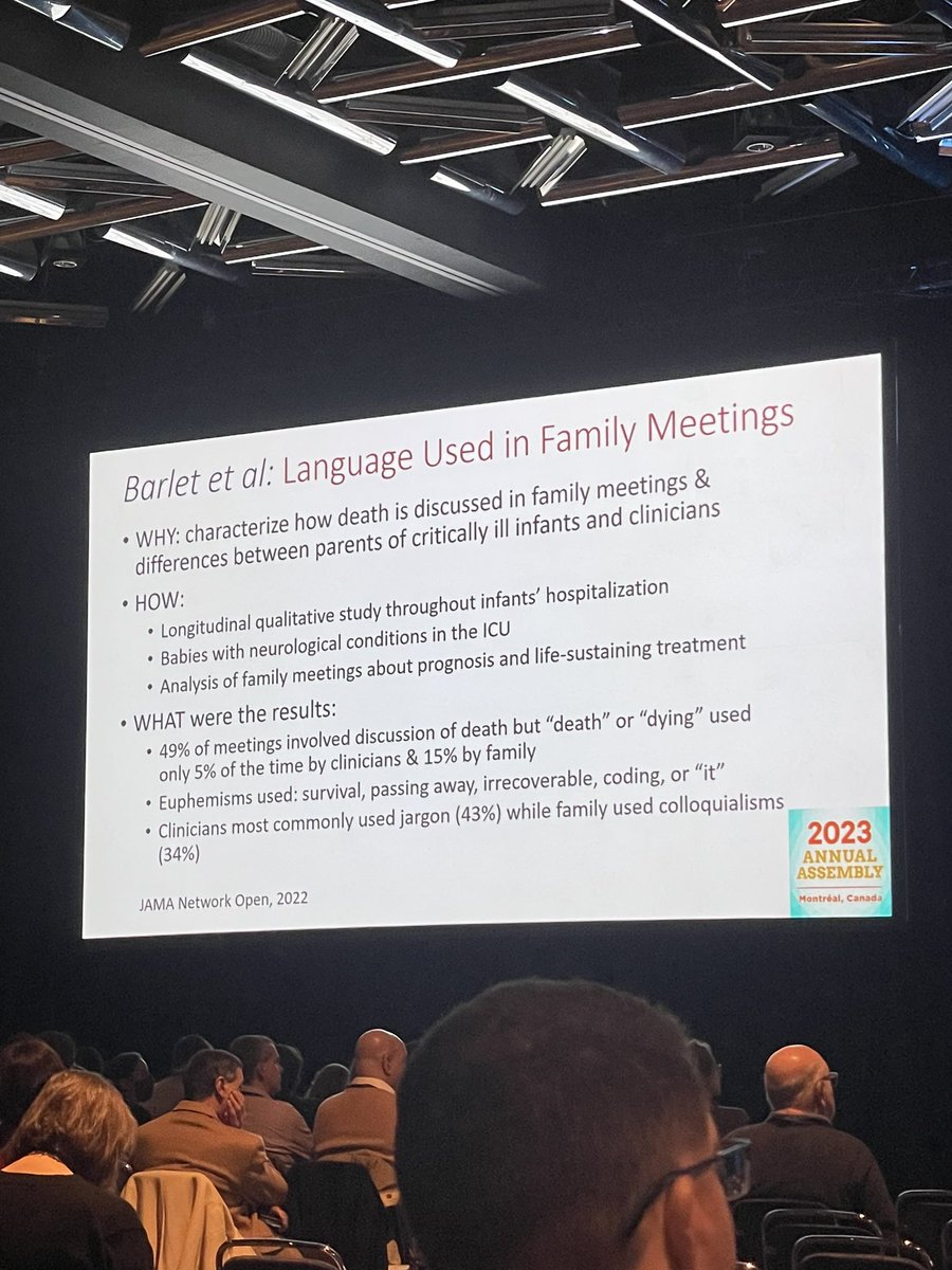 Wow!

Communication is key, even when it’s really really hard to use the necessary word. If we don’t say it, the family cannot be fully equipped to face it. 

#hapc23