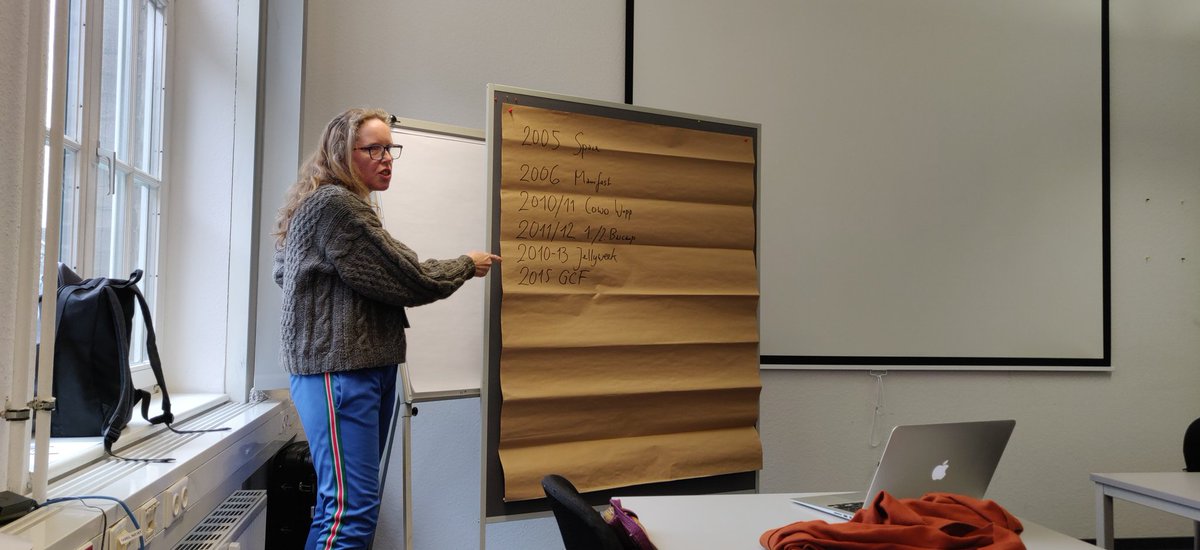 kobaltgelb's tweet photo. #COWORK2023 #BarCamp-Session #2 @anniroolf berichtete von den Anfängen von #Coworking und wir diskutierten zur Aktualität vom #coLabor-Manifest. https://t.co/0OAG1ycZr8