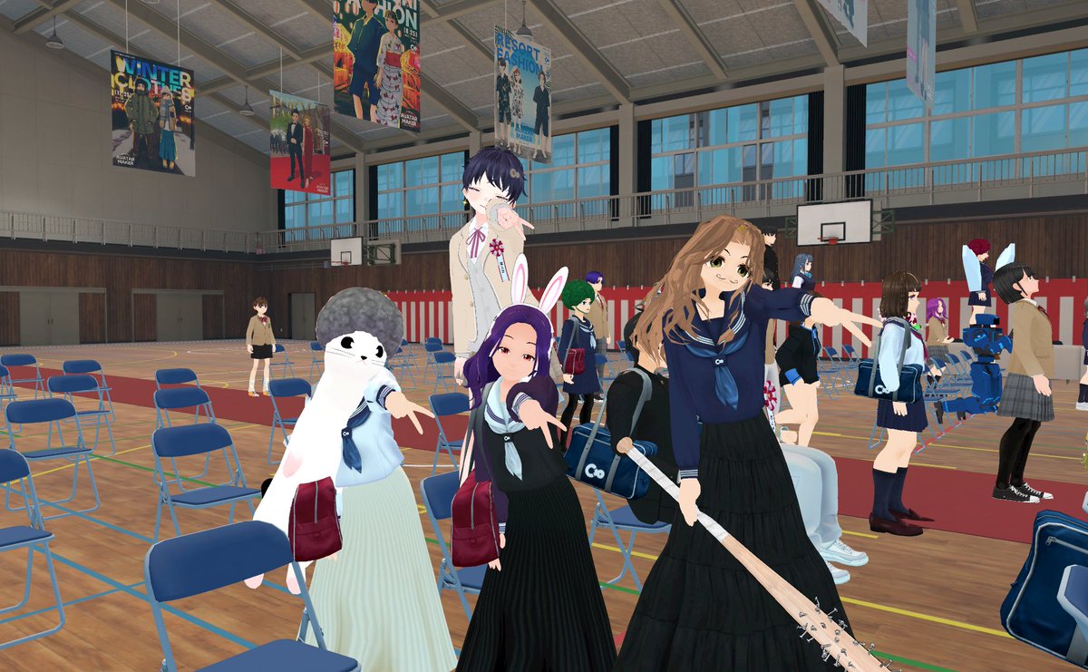ca_poteto's tweet photo. 1組になりましたオコジョ=ラビ子です!
入学式も楽しかったー!
【第二部】CLUSTER学園へ行こう!2023<入学編> https://t.co/lwtXNeHGko #アバターの日 #アバターメイカー #CCCnight #cluster https://t.co/11qlLf6JOz