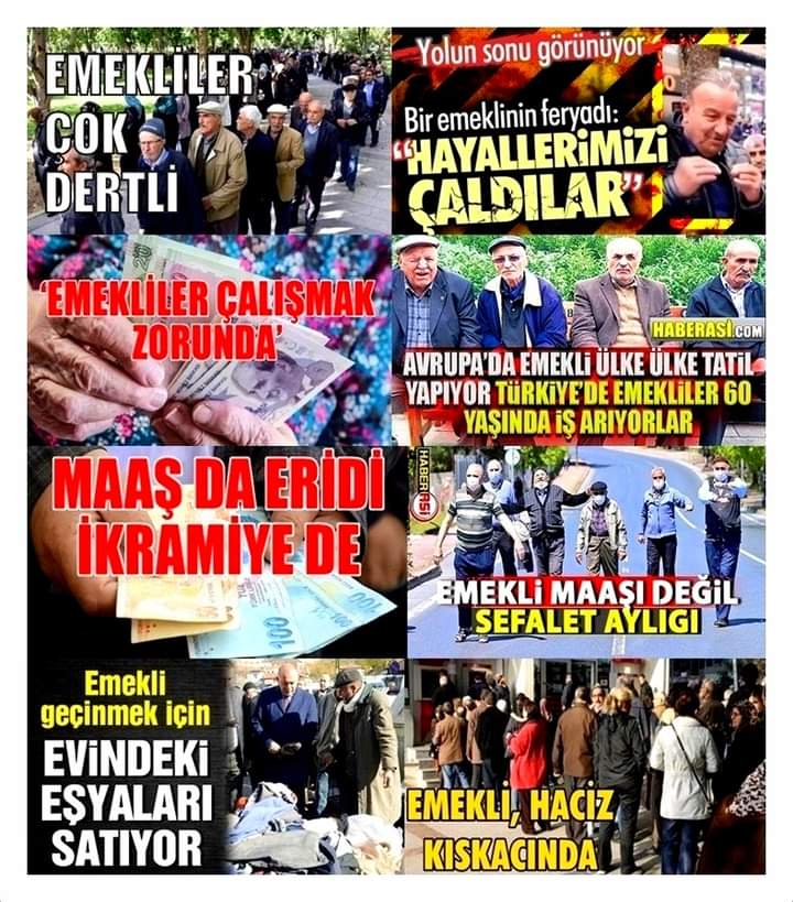 #EmekliyeEşitZam #7500AKPyibitirecek 

Emekli yurttaş, yıllarca 'Gün gelecek devran dönecek AKP halka hesap verecek' dedik. 14 Mayıs hesap sorma günüdür!

Bir avuç müteahhit ve holding patronu zenginleşirken milyonlarca emekliyi yoksulluğa mahkum eden AKP'ye oy verme, hesap sor!