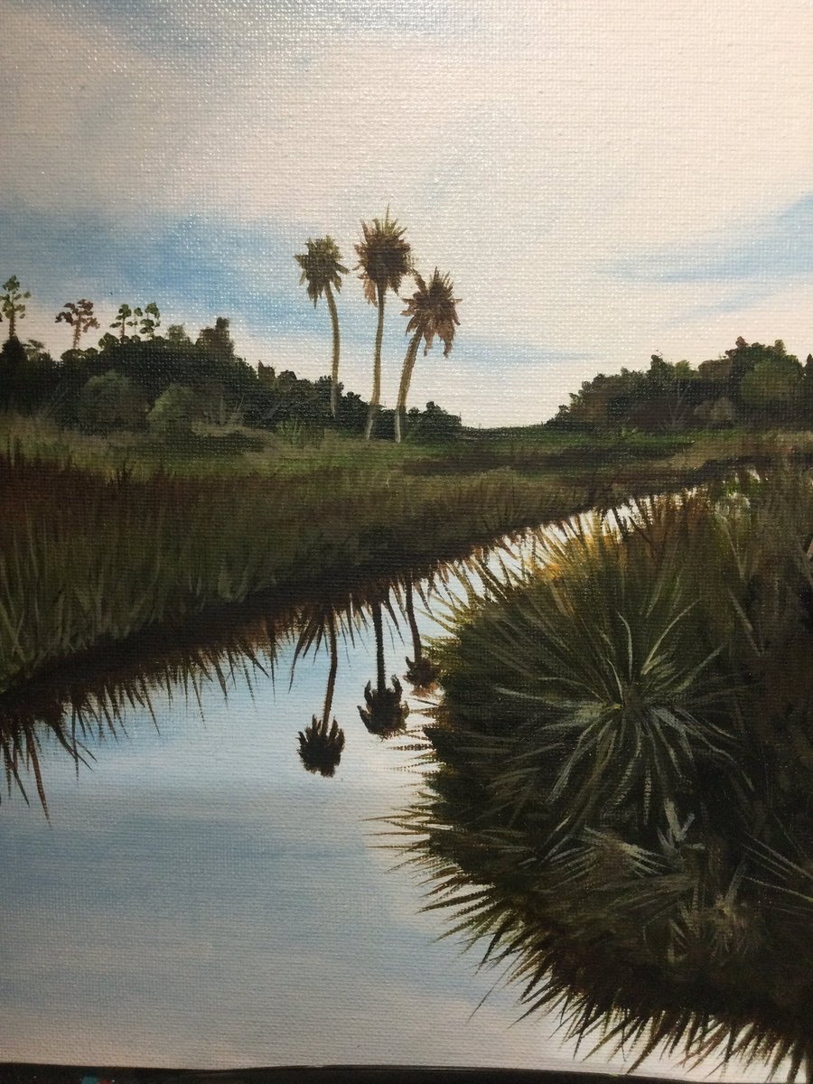 Karinasassa's tweet photo. Work in progress, “Seven Mile Loop” in Crystal River, FL. oil on canvas #art #Landscapes #oilpainting #ArtistOnTwitter #citruscounty #florida #floridaart https://t.co/BoyM8E4uL3