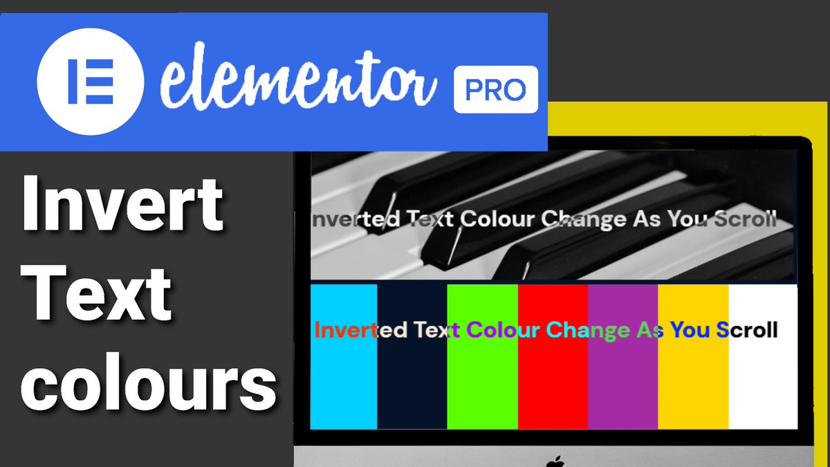 DIYWebsitesPro's tweet image. #elementor #elementorpro #elementortutorial #elementorprotutorial #wordpress #wordpresswebsite #wordpresstutorial #webdevelopment #Webdesign #autoplay #FrontEnd #pagebuilder #website #web #css #html #HTML名刺
Invert Text Over A Background youtu.be/8P46tFsByAc via @YouTube