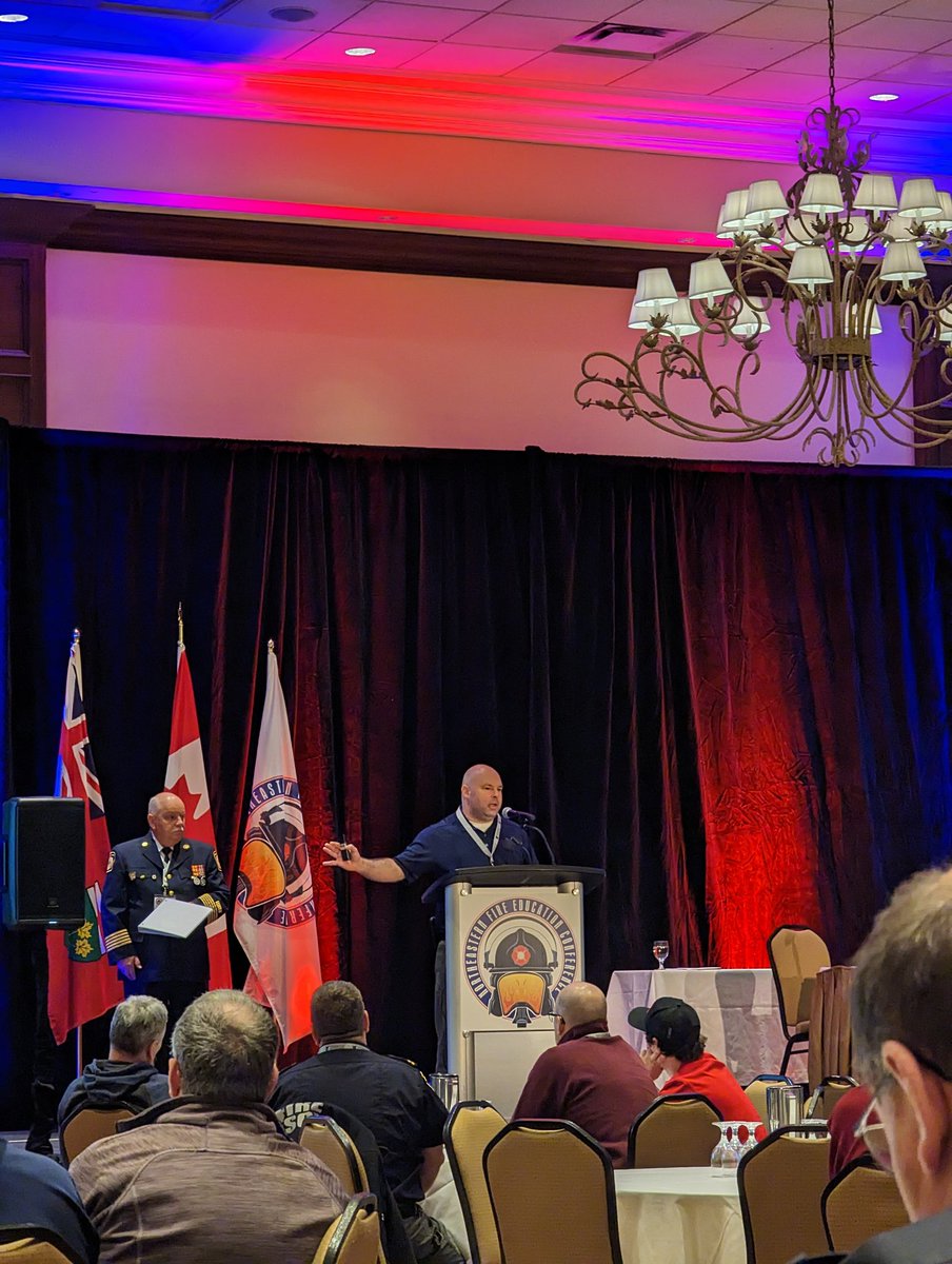 JohnMcBeth's tweet image. Great insight from Rob Grimwood as he spoke about fire fatalities and provided an overall update from @ONFireChiefs. With 133 fire fatalities in 2022, @ONFireMarshal and its committed partners will bring you Operation SAFER to rethink our approach to smoke alarms and save lives.