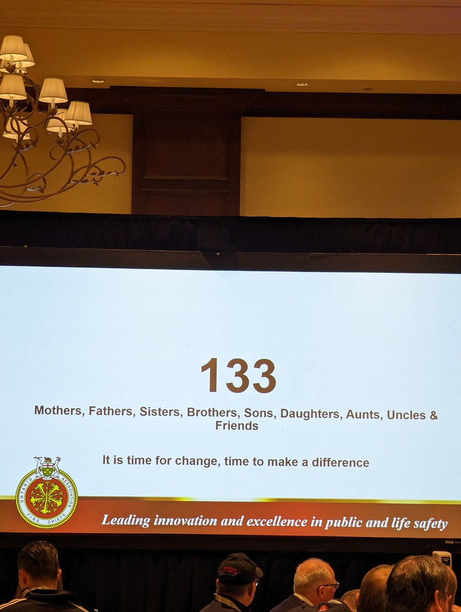 JohnMcBeth's tweet image. Great insight from Rob Grimwood as he spoke about fire fatalities and provided an overall update from @ONFireChiefs. With 133 fire fatalities in 2022, @ONFireMarshal and its committed partners will bring you Operation SAFER to rethink our approach to smoke alarms and save lives.