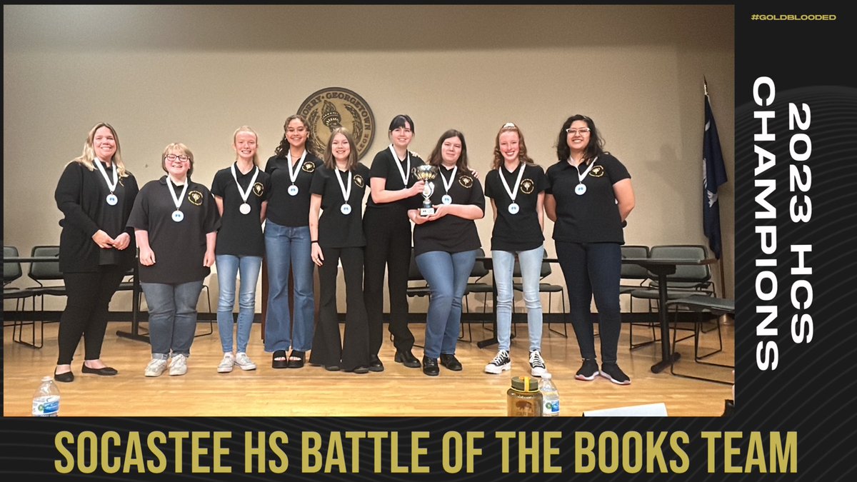Champions! #battleofthebooks
#HCSLibraryMedia
 #braveslibrarycommons
#socasteehs
#leadhcs
#hcsleads #teenreads #bravesread