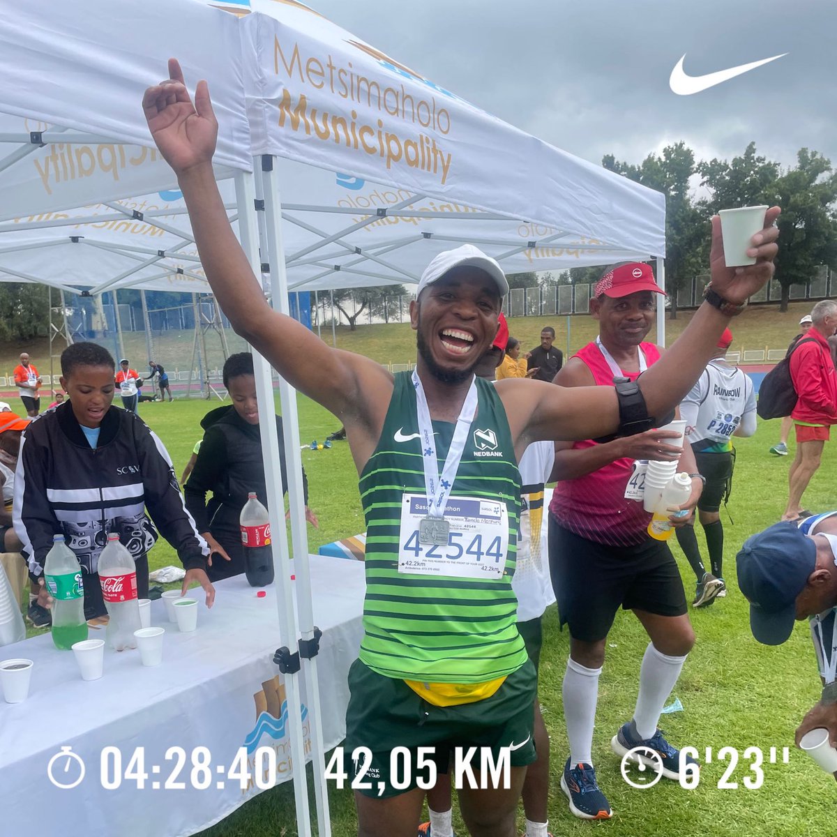 4nzo's tweet photo. Done ✅ and sweated 😅 #ComradeMarathon2023 I’m ready when you are. #LetsGoRun https://t.co/OQe2CH2Wgv