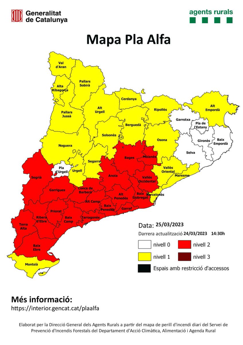 ⚠️#precaucio #nivellplaalfa2 #avinyonetdelpenedes <a href="/ajavinyonet/">Aj. Avinyonet Pdès</a> <a href="/sfadfcat/">SFADF</a> <a href="/federacioADF_PG/">Federació ADF_PG</a> #adfcat