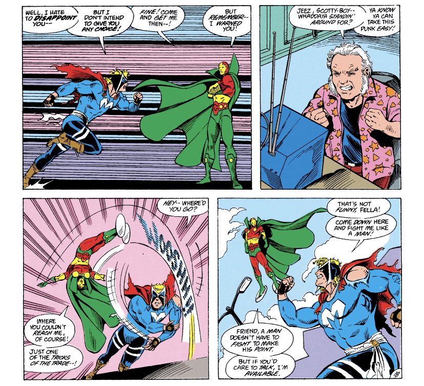 chelsdaniel280's tweet photo. “Friend, a man doesn’t have to fight to make his point. But if you’d care to talk, I’m available.”
(Mister Miracle #10 - Len Wein, Joe Phillips, Bruce Patterson, Nansi Hoolahan, and John Costanza)
#MisterMiracle #MaxiMan
#ScottFree #dccomics https://t.co/33qmaoRbUe