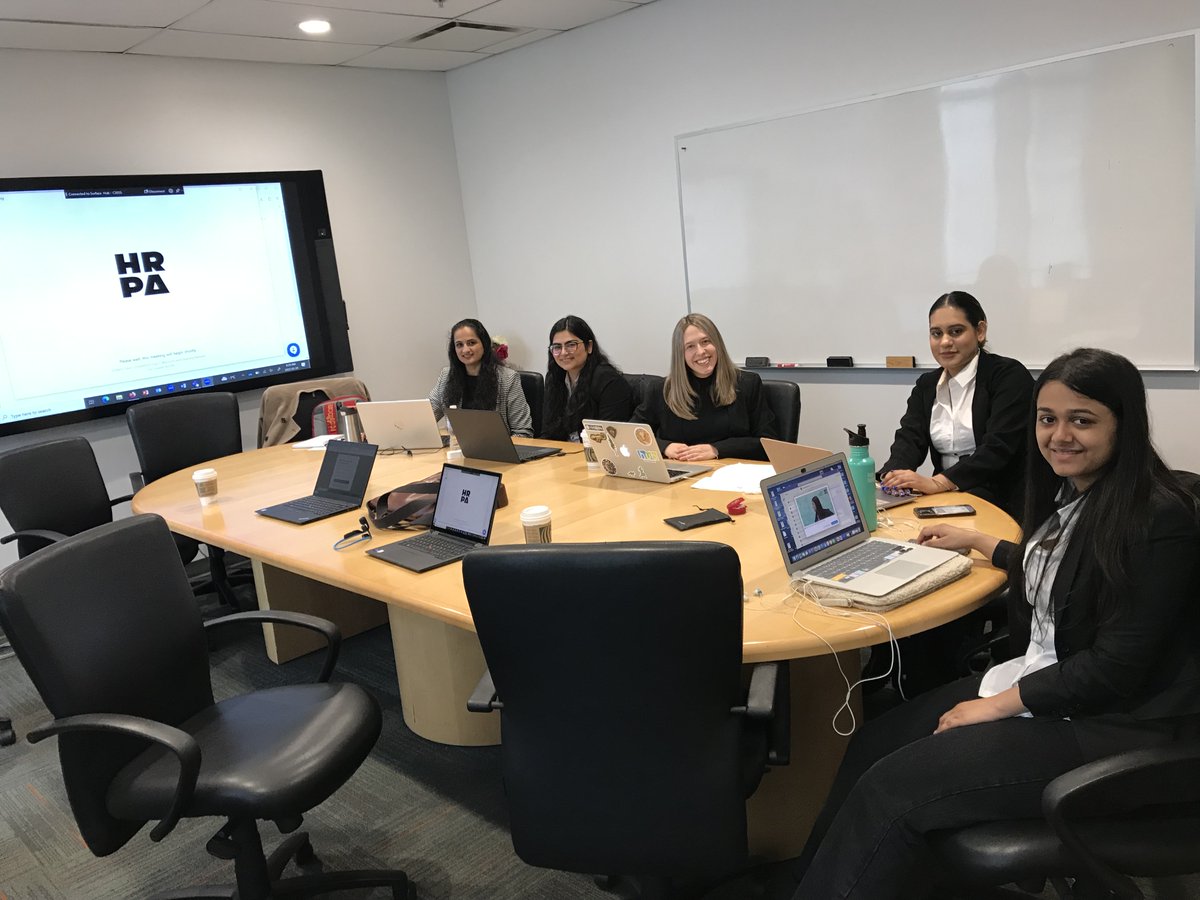 ashdpatel's tweet photo. @SenecaBusiness @SenecaCollege Team of HR students from School of Global Business &amp; HR competing in HRPA annual case competition.  Well prepared!  Resham C., Clare S., Saumya D., Nandini S., @SenecaProud https://t.co/MwWmxCb6rF