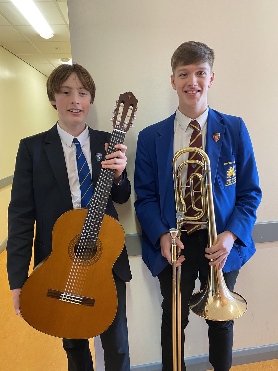 MusicDeptBGS's tweet photo. Last weekend, two of our students made it through their respective heats to qualify for tonight’s Northern Ireland Young Musician of the Year final. Good luck Cameron and Rory.
They’ll both be performing at the BGS Spring Concert this Thursday. https://t.co/hPp1zVnG8D