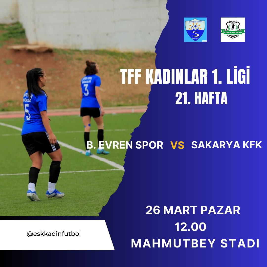 BagcilarEvrenSK's tweet photo. MAÇA DOĞRU…
🆚 Sakarya Kadın Futbol Kulübü
🗓️ 26 Mart Pazar
⏰ 12.00
📍 Mahmutbey Stadı
Play-off yolunda destek için Bağcılar halkını bu önemli müsabakaya bekliyoruz.
@abdullahucgun33
@abdullahozdemir
@kemalhurcan
@BagcilarBld
@mhmt_sirkeci
#HedefSuperLig https://t.co/dxhvt5e7PI