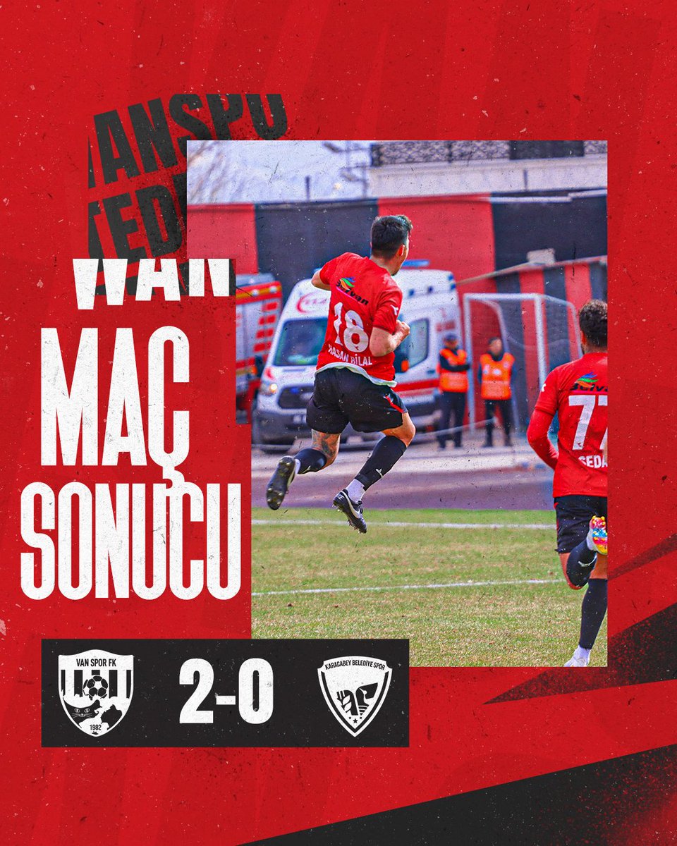 vansporfk's tweet photo. MAÇ SONUCU 

VAN SPOR FK 2 - 0 KARACABEY BELEDİYESPOR https://t.co/PbCmU38gsy