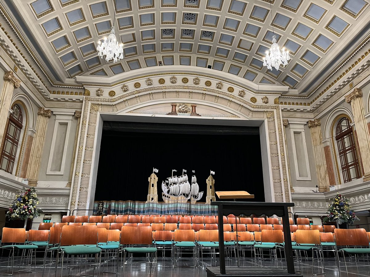 City Hall looking resplendent ahead of our concert tonight