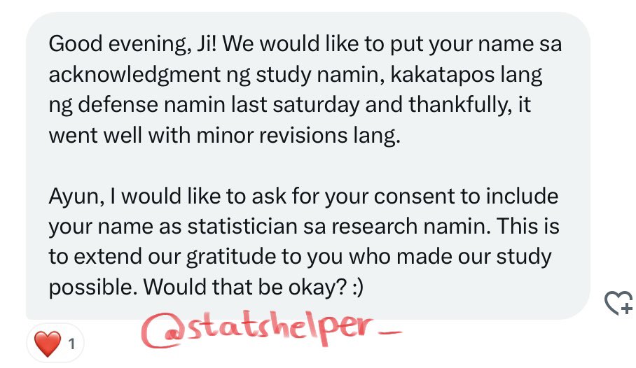 Client acknowledgment 🥺🥰