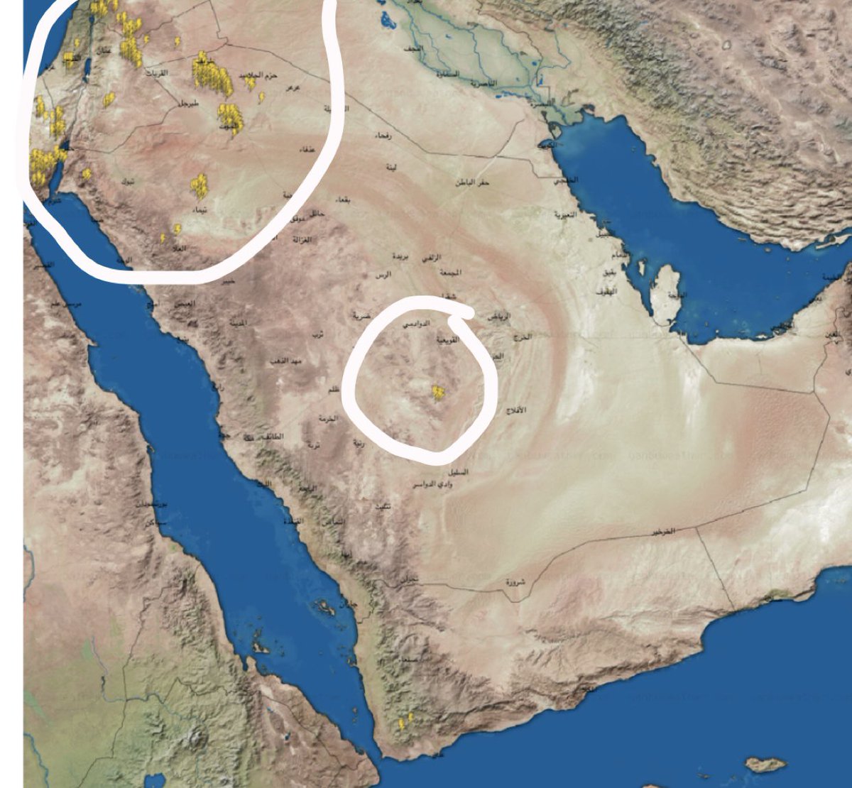 A__alhussaini's tweet photo. نستغفر الله ونتوب اليه 
سحب ممطرة  عصر اليوم السبت 3 رمضان 1444هـ الساعة 4/15
اتساع السحب الممطرة بعضها رعدي ممطر على اجزاء من مناطق تبوك والجوف والشمالية وحائل والرياض والمدينة ومكة والباحة واليمن 
في السناب متابعة خاصة ومتنوعة ومباشرة 
مقاطع امطار وسيول اليوم السبت ثلاثة رمضان 

 #الحالة_الممطرة_الخامسة_عشر