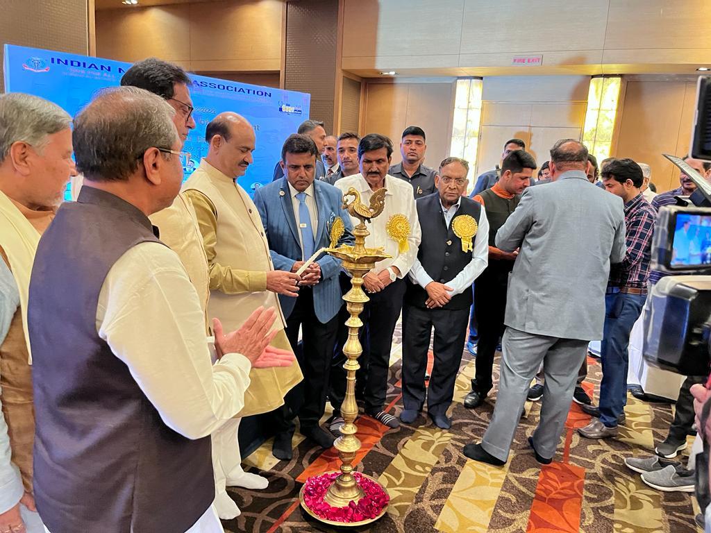 A very successful and landmark Health Conclave with record attendance of Members of Parliament ,organised by ÌMA HQ at Hotel Le Meridien ,New Delhi,on 22nd March 23.  Shri Om Birla Ji, Hon’ble Speaker (Lok Sabha) asChief Guest and over 65 MP’s/Ministers across all the political p