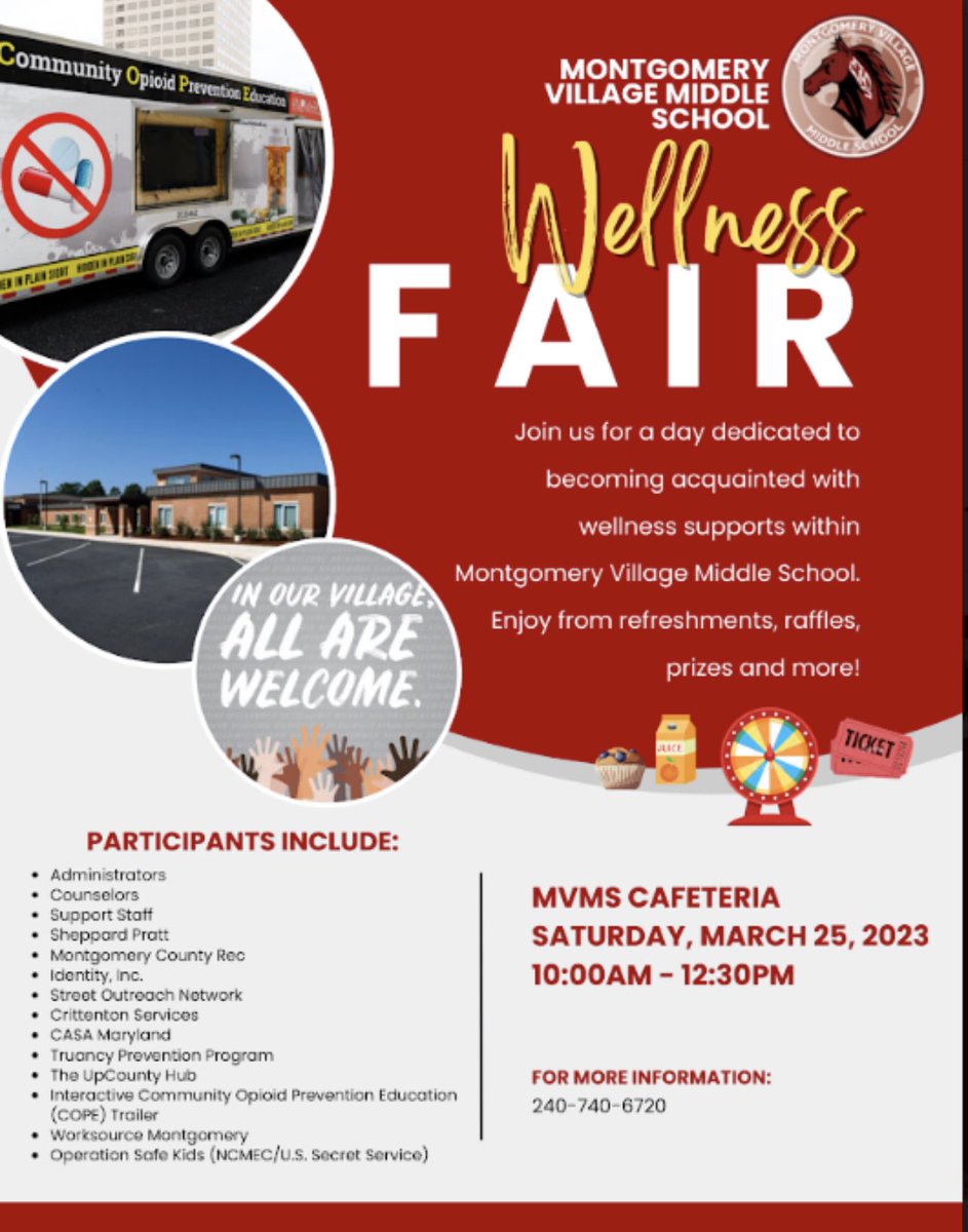 Village Fam!
Our Village Wellness Fair starts at 10am!!! Brave the weather and come see the amazing things we do to support our students. #Loveyourvillage