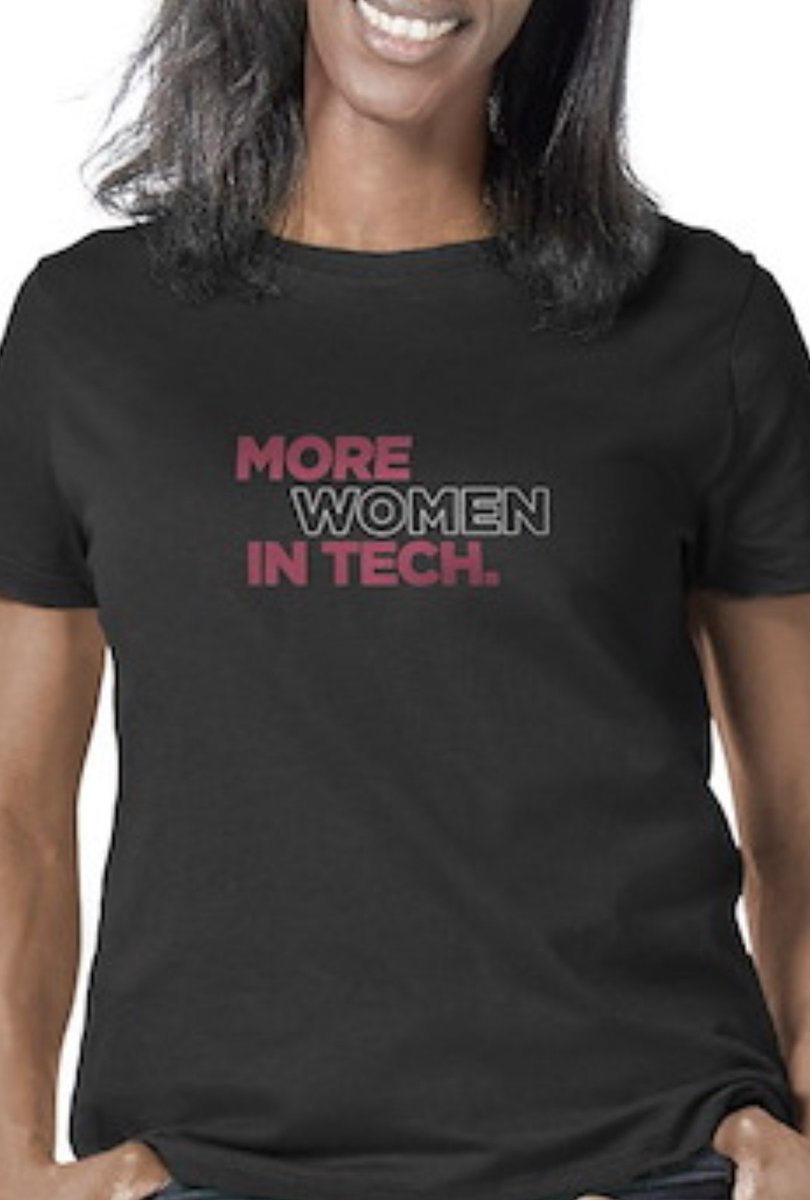 WomenTechSummit's tweet photo. You’ve seen our founder @gloriabell  wearing them, now you can have your own More Women In Tech Shirt! Shirts, hoodies, &amp; more available in our store - https://t.co/FlHyMUnYJO Get yours today! #MoreWomenInTech https://t.co/0niBUCHFLV