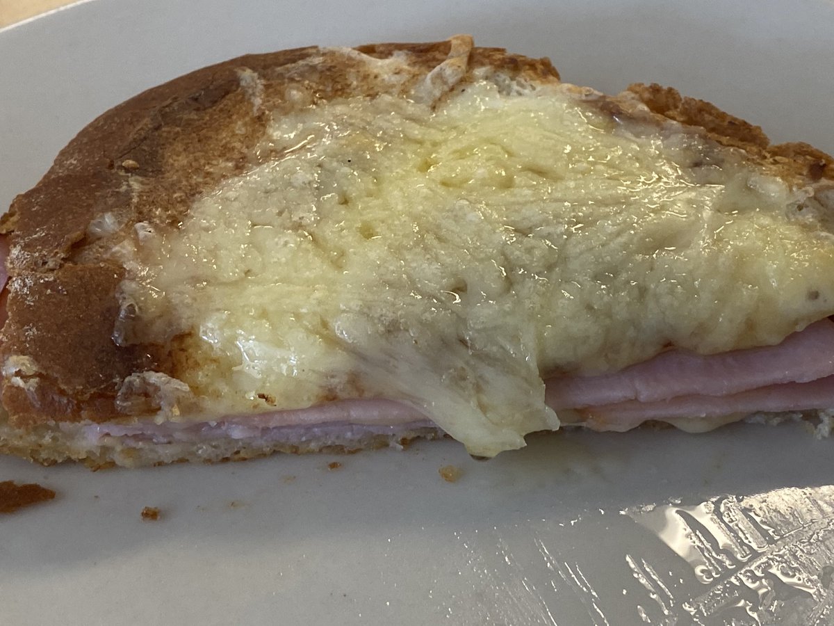 Ending the week solidly in lunch territory…Bougie grilled cheeses for all! Skills learned - chopping (so much knife work this week), caramelizing (onions), béchamel sauce, broiling = yummy results! #croquemonsieur, #gourmetgrilledcheese, #homeec, #facs, #fcs