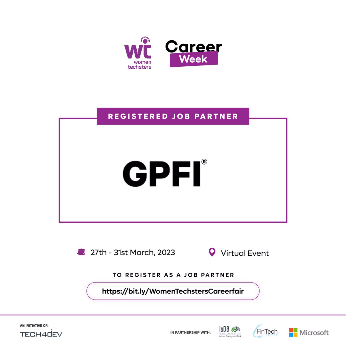 Tech4DevHQ's tweet photo. Is your organization interested in being a part of the career week? click https://t.co/2ZZAoZTwCr to register
#WTFCareerWeek #JobPartners #WTFC23 #WTFGraduation23 #WomenTechsters #WomenTechstersFellowship #Tech4Dev https://t.co/I5ZRab3nN9