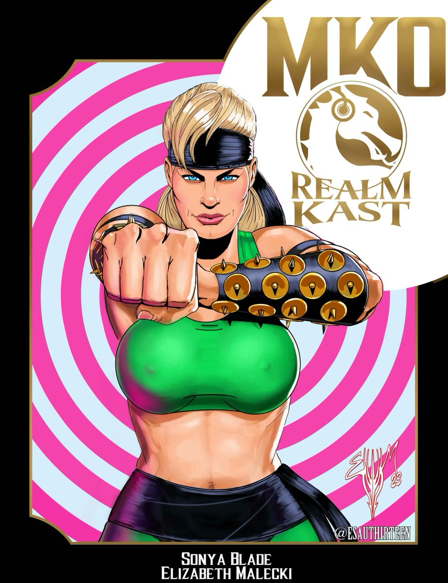 RealmKast's tweet photo. New episode alert! Join us on the #RealmKast as we sit down with #ElizabethMalecki, the original #SonyaBlade from the first #MortalKombat!
Don't miss out on this fascinating conversation!
Check out the episode here:
https://t.co/KpEYjU9CFu
Artwork by @EsauThirteen https://t.co/pNEv0Y17b8