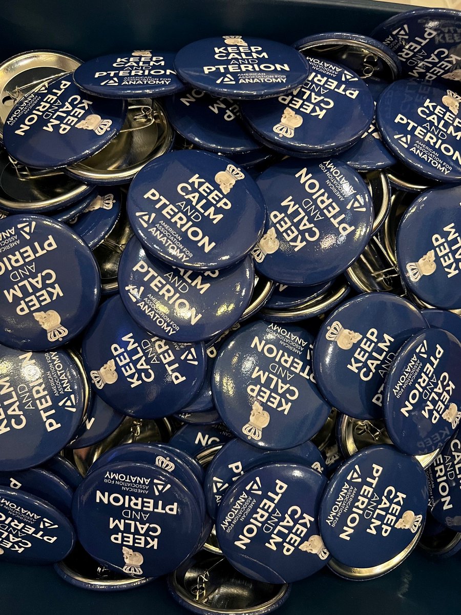 Congratulations to our Button Slogan Contest winner Dr. Rebecca Pratt! Make sure to get one at registration! #anatomy23 #keepcalmandpterion