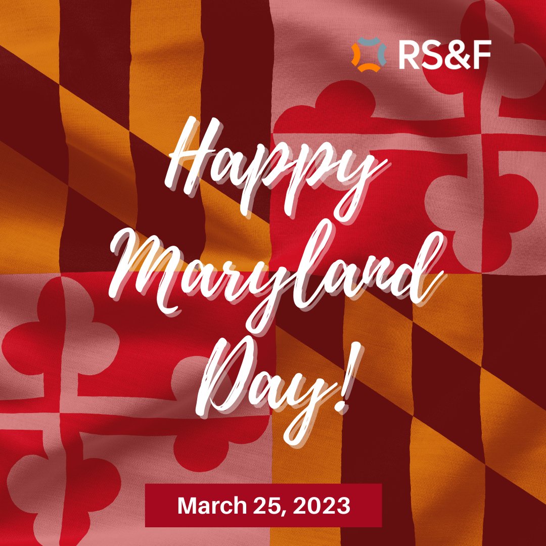 Happy Maryland Day from RS&F! We love our state and being a part of its entrepreneurial business scene!

#MarylandDay2023 #MarylandBusiness #Entrepreneur