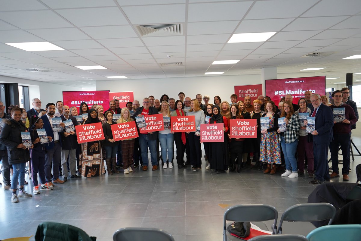SheffLabour's tweet image. Sheffield Labour - Our plan for Sheffield

Today we launched our manifesto for LE23. Our plan for Sheffield, a plan and a vision for a better, brighter future for Sheffield

Sheffield Labour - On Your Side

#SheffieldLabour
#OnYourSide 

sheffieldlabour.org/manifesto/