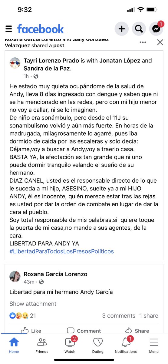 #YoNoVoto 
#FreeAndy
#EnCubaHayPresosPoliticos
