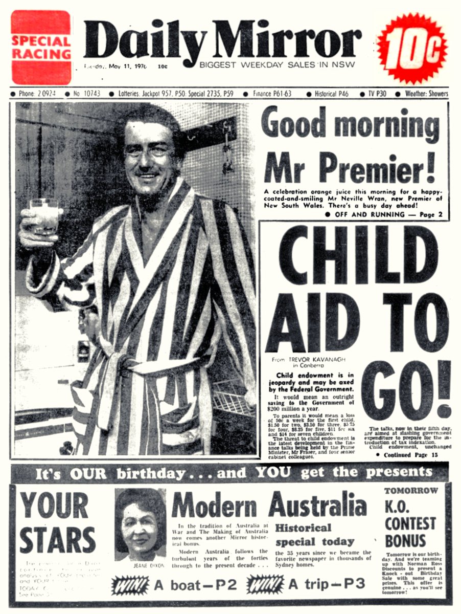 OzKitsch's tweet image. Good morning Mr Premier! #nswvotes