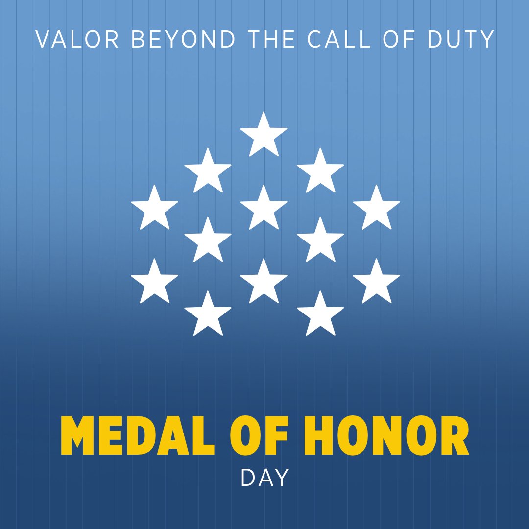 The nation’s highest military award for valor is reserved for those who have risked their lives with courage beyond the call of duty. Today, we recognize the 3,515 military members whose bravery, sacrifice and integrity earned the Medal of Honor. #MedalofHonorDay