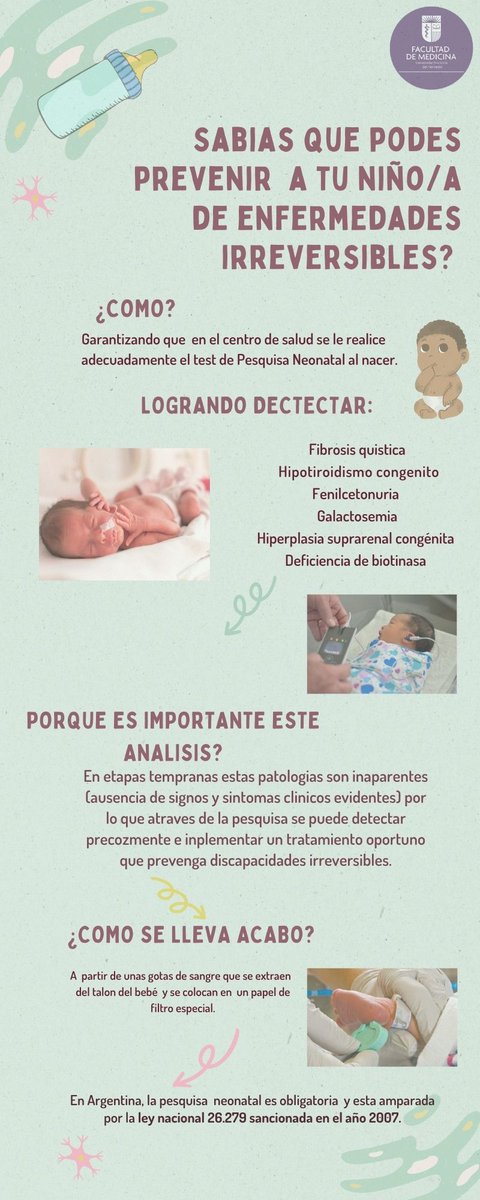 Hola a todos 👋 mi nombre es Flavia Anabel Acosta, soy alumna de la Facultad de medicina UNNE  y junto con <a href="/rjabornisky/">Roberto Jabornisky</a> <a href="/PedIIUNNE/">Pediatría II UNNE</a> quiero hablarles sobre la importancia en realizar el test de Pesquisa Neonatal.