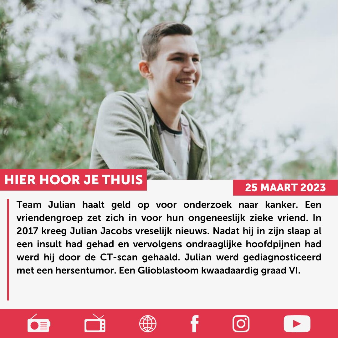 Team Julian haalt geld op voor onderzoek naar kanker. Vriendengroep zet zich in voor ongeneeslijk zieke vriend.

Lees het gehele artikel via WeertFM.nl
