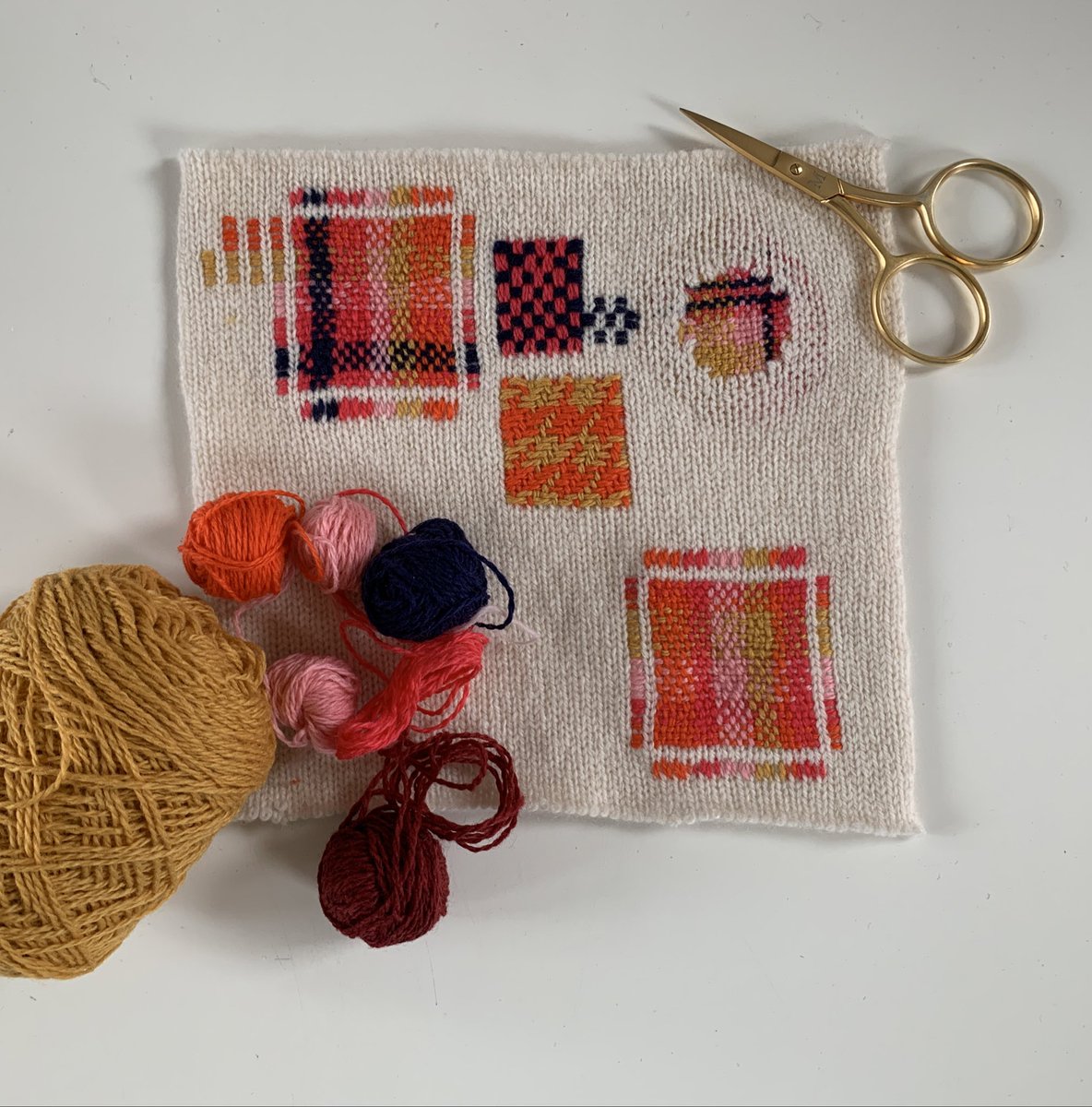 collingwoodnorr's tweet photo. The sampler I’ll be using to demonstrate on for this afternoon’s darning workshop!  

#darning #darningworkshop #visiblemending https://t.co/sZFsIegwFY