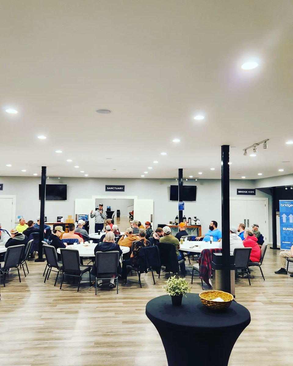 Wonderful men's breakfast this morning at <a href="/bridgelife360/">The Bridge Church</a>
