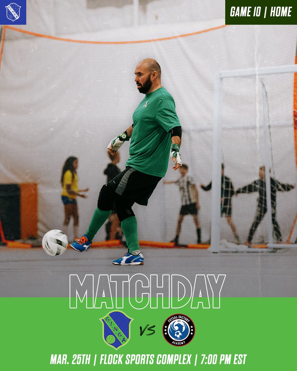 GingaFS's tweet image. MATCHDAY
🔵🟢🟡
🆚 Michigan Futsal Factory
🕖 7:00PM EST
🌮🍻 Tacos &amp;amp; Beers 🍻🌮
🏟️ Flock Sports Complex
*6630 Hamilton Ave. Cincinnati, OH 45224
🎟️ eventbrite.com/e/game-10-ging…