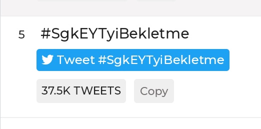 EYTLEVENTATACA1's tweet photo. Türkiye gündemi 5 sıra
37.300 Twet ...🚀🧿💪👏😎
Devammmmm....❗❗❗
#SgkEYTyiBekletme https://t.co/sq2MOnYCCq