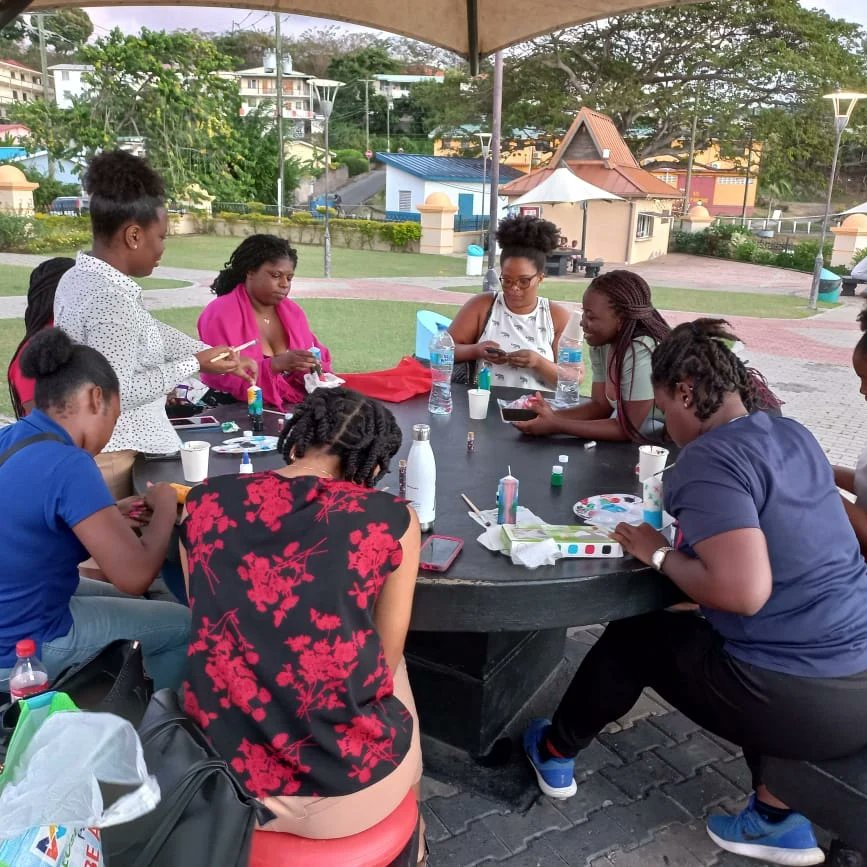 cyenslu's tweet photo. CYEN SLU preparing this week for #EarthHour2023 activity. Candles, paint and more involved. 

Can you guess what the team was up to?

Remember we are turning off all non-essential lights from 8:30 - 9:30pm today, showing our commitment to energy conservation! #EarthHour758 https://t.co/YtSvGSF081