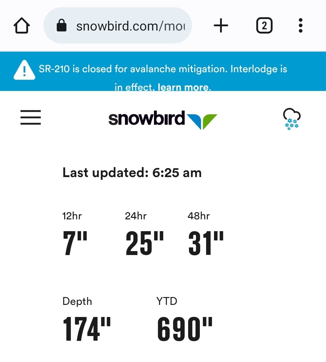 cperruna's tweet photo. Alta and Snowbird set their snowiest seasons on record.

749" &amp; 690" https://t.co/4SMiwGYXO8