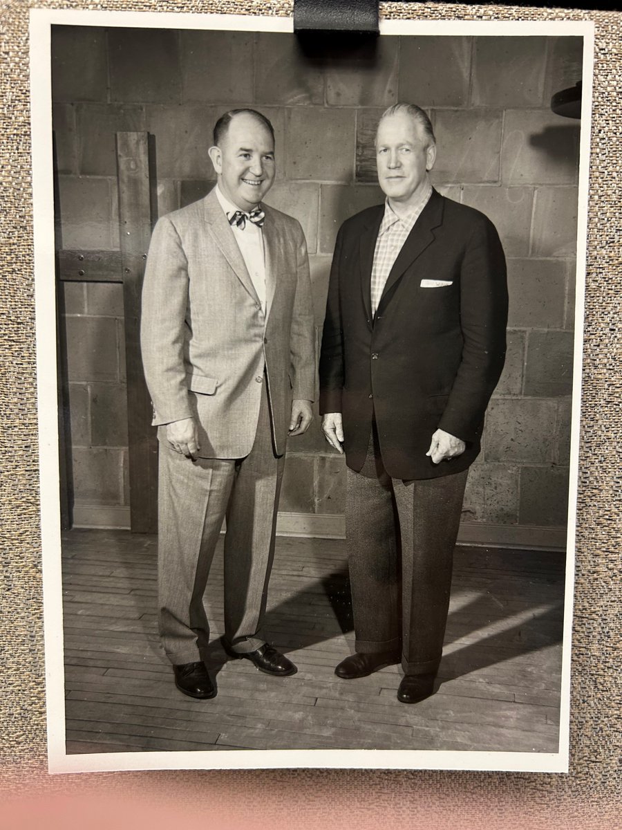 BadgersHistory's tweet photo. Which @UWBadgers coach won the most NCAA titles? John Walsh, left, and assistant Vern Woodward ran a boxing program that claimed eight (1939, '42, '43, '47, '48, '52, '54, '56) before the sport was discontinued. Walsh's philosophy was preserved on the cover of Esquire magazine. https://t.co/MT6j8Ah1En