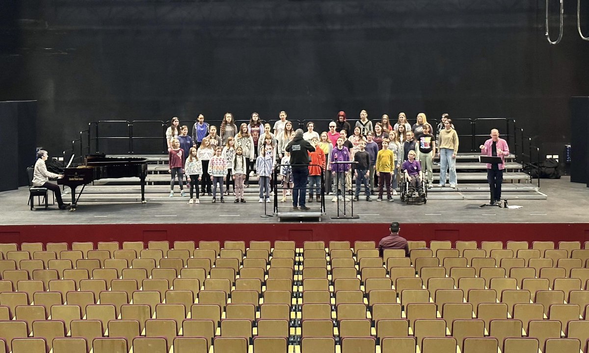And we’re off! Three years of planning for tonight’s Centenary Gala Concert. It’s going to be a long day for our choristers but we are sure they will love every moment.
