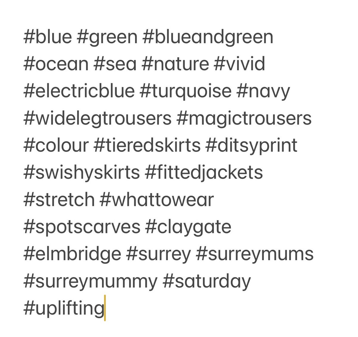 Blue and green should never be seen - or is it red and green? Either way I disagree - what do you think? 

#blue #green #blueandgreen #ocean #sea #nature #vivid #electricblue #turquoise #navy #widelegtrousers #magictrousers #colour #tieredskirts #ditsyprint #swishyskirts