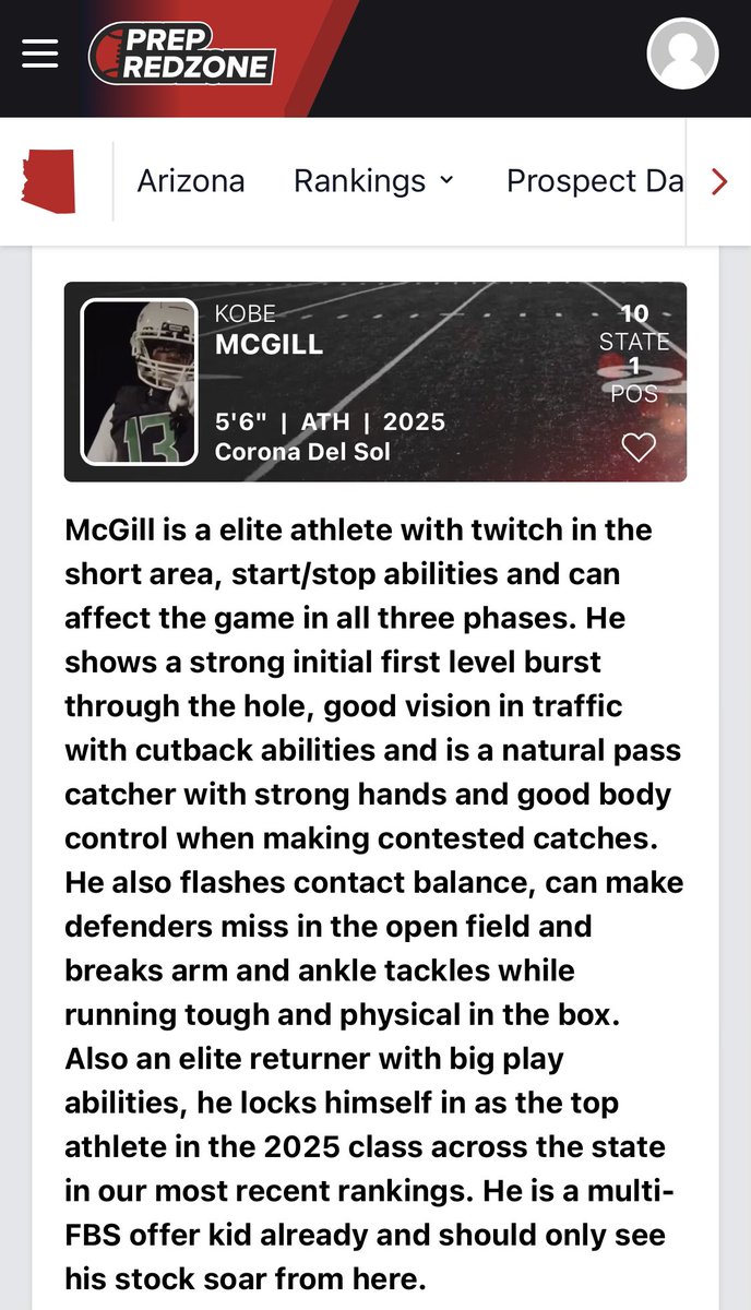This is truly a blessing. It’s hard to keep pushing forward when it feels like no one believes in you,but then you keep putting in work and get recognized and rewarded🙏🏾AGTG @CoachBarro @adamgorney @MohrRecruiting @Zack_Poff_MP @PrepRedzoneAZ