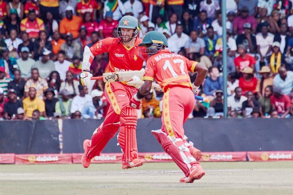 AdamTheofilatos's tweet photo. An utter and comprehensive thumping from Zimbabwe over The Netherlands. Impressive batting and bowling all round.

A deserved 7 wicket win and a deserved 2-1 series win.

Congrats gents 🇿🇼 https://t.co/DsS5aNLlu8