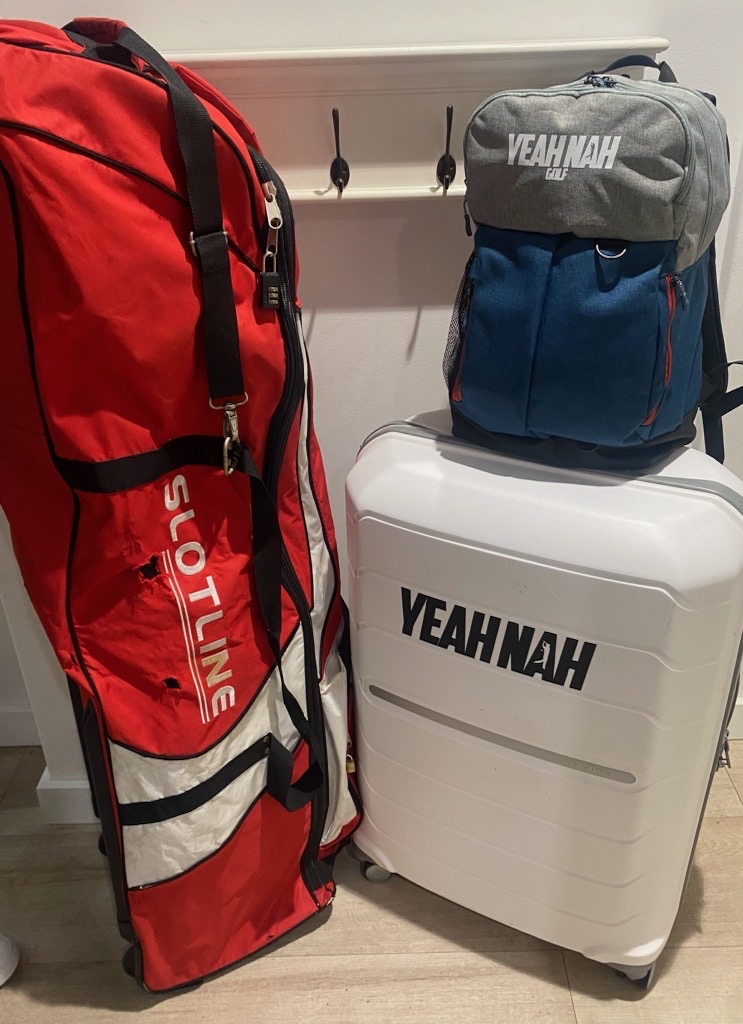 YeahNahGolf's tweet photo. @HaRMZ187 is Travel Ready for this coming week!,
Keep an eye out on our Socials for some photos and video of whats coming up! #yeahnah #golf https://t.co/nsl2liS31p