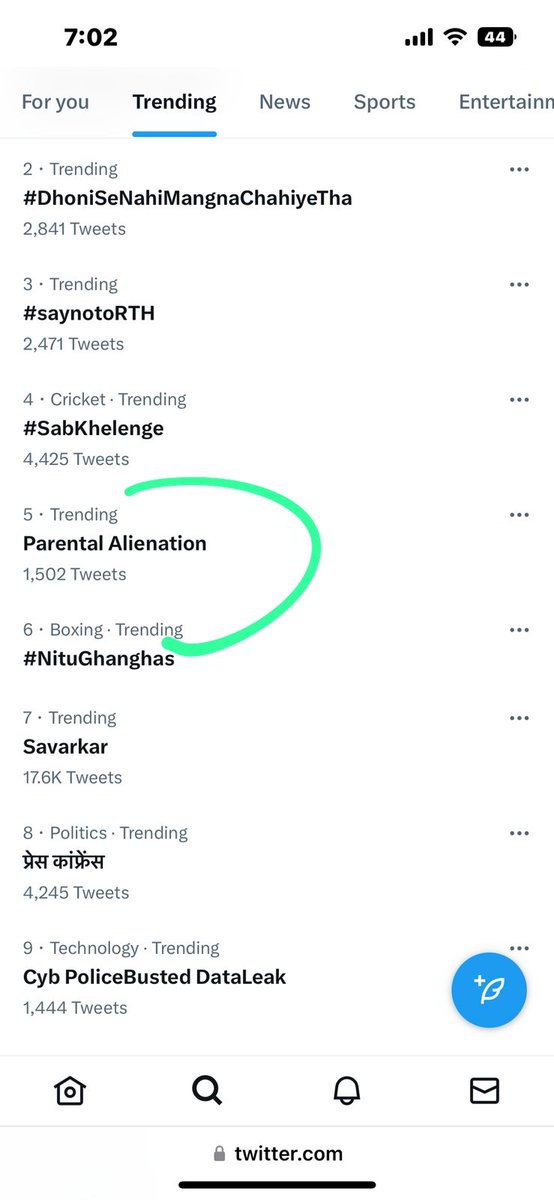 Happy to see #parentalalienation #trending in #India. @USAAndIndia Thanks for #bachpankasffer